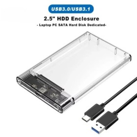 Caja HDD SSD de 2,5 pulgadas SATA a USB 3,1 tipo C 4TB carcasa de disc