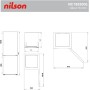 NILSON Frigorífico Combi 2 Puertas Blanco NC185500E. Capacidad 262 Litros, Puerta Reversible, Bajo Nivel Sonoro, Eficiencia