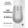 Lenovo 530 - Ratón Inalámbrico de 2.4 GHz, Receptor USB Nano, 1200 dpi, Ambidiestro, Gris Platino