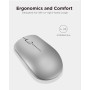 Lenovo 530 - Ratón Inalámbrico de 2.4 GHz, Receptor USB Nano, 1200 dpi, Ambidiestro, Gris Platino
