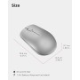 Lenovo 530 - Ratón Inalámbrico de 2.4 GHz, Receptor USB Nano, 1200 dpi, Ambidiestro, Gris Platino