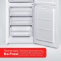 NILSON Frigorífico Combi 2 Puertas Blanco NC185500E. Capacidad 262 Litros, Puerta Reversible, Bajo Nivel Sonoro, Eficiencia