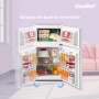 Comfee' RCT87WH2(E) Nevera Congelador de Encimera, Nevera Pequeña de 87L con Luz, Estantes Extraíbles, Termostatos Ajustables,