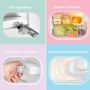 Comfee' RCT87WH2(E) Nevera Congelador de Encimera, Nevera Pequeña de 87L con Luz, Estantes Extraíbles, Termostatos Ajustables,