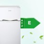 Comfee' RCT87WH2(E) Nevera Congelador de Encimera, Nevera Pequeña de 87L con Luz, Estantes Extraíbles, Termostatos Ajustables,