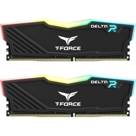 TEAMGROUP T-Force Delta RGB DDR5 Ram 32GB Kit (2x16GB) 7200MHz (PC5-57600) CL34 Módulo de Memoria de Escritorio Ram (Negro) para