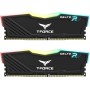 TEAMGROUP T-Force Delta RGB DDR5 Ram 32GB Kit (2x16GB) 7200MHz (PC5-57600) CL34 Módulo de Memoria de Escritorio Ram (Negro) para