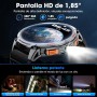 mingwear Militar Reloj Inteligente Hombre 1.85" Pantalla Táctil HD, Batería 730mAh,Linterna LED, Llamadas Bluetooth