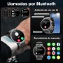 mingwear Militar Reloj Inteligente Hombre 1.85" Pantalla Táctil HD, Batería 730mAh,Linterna LED, Llamadas Bluetooth