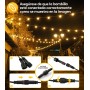 SAEIHGAE LED Luces Exterior Jardin Guirnalda - Exteriores Guirnaldas 30M G40 100ft Bombillas Luz para Terraza Decoracion Patio