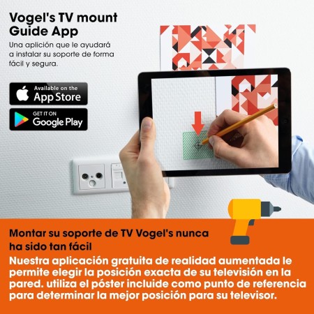 Vogel's WALL 3245 Soporte de pared para TV | Inclinable y Giratorio 180º | Para televisores de entre 32-55 pulgadas (81-140 cm)