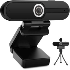 Webcam 4K HD con microfono, Webcam USB per Computer da 8MP con otturatore per la Privacy e treppiede, Webcam Pro in Streaming