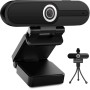 Webcam 4K HD con microfono, Webcam USB per Computer da 8MP con otturatore per la Privacy e treppiede, Webcam Pro in Streaming