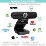 Webcam 4K HD con microfono, Webcam USB per Computer da 8MP con otturatore per la Privacy e treppiede, Webcam Pro in Streaming