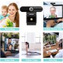 Webcam 4K HD con microfono, Webcam USB per Computer da 8MP con otturatore per la Privacy e treppiede, Webcam Pro in Streaming