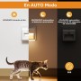 [2 Piezas]Luz Nocturna Infantil con Sensores de Movimiento y Crepusculares, Blanco Cálido, Brillo Ajustable, Modos AUTO/ON/OFF,