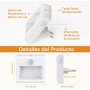 [2 Piezas]Luz Nocturna Infantil con Sensores de Movimiento y Crepusculares, Blanco Cálido, Brillo Ajustable, Modos AUTO/ON/OFF,