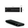 Caja USB3.1 M.2 SSD, carcasa para móvil, compatible con protocolo NVME