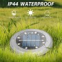 Jsdoin 12 Paquetes Luces Solares LED Exterior Jardin, 8 LED Luz Solar Exterior Jardin Suelo, IP44 Impermeable Lamparas Solares
