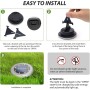 Jsdoin 12 Paquetes Luces Solares LED Exterior Jardin, 8 LED Luz Solar Exterior Jardin Suelo, IP44 Impermeable Lamparas Solares
