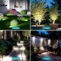 kolpop Luces Solares LED Exterior Jardin [4 Piezas/77 LEDs],3000K Cálido Luz Solar Exterior,Impermeable IP65,1800LM Focos
