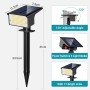 kolpop Luces Solares LED Exterior Jardin [4 Piezas/77 LEDs],3000K Cálido Luz Solar Exterior,Impermeable IP65,1800LM Focos