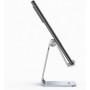 AISENS Soporte De Sobremesa Tamaño M Ajustable (1 Pivote) Para Movil / Tablet, Plata