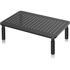 Bracwiser Soporte para Monitor y Ordenador Portátil (370 x 235mm), Ajustable en 3 Alturas para Computadora Portátil, Impresora,