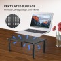 Bracwiser Soporte para Monitor y Ordenador Portátil (370 x 235mm), Ajustable en 3 Alturas para Computadora Portátil, Impresora,