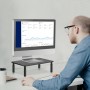 Bracwiser Soporte para Monitor y Ordenador Portátil (370 x 235mm), Ajustable en 3 Alturas para Computadora Portátil, Impresora,