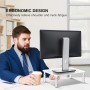 Bracwiser Soporte para Monitor y Ordenador Portátil (370 x 235mm), Ajustable en 3 Alturas para Computadora Portátil, Impresora,