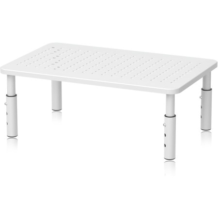 Bracwiser Soporte para Monitor y Ordenador Portátil (370 x 235mm), Ajustable en 3 Alturas para Computadora Portátil, Impresora,