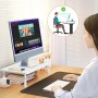 Bracwiser Soporte para Monitor y Ordenador Portátil (370 x 235mm), Ajustable en 3 Alturas para Computadora Portátil, Impresora,