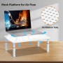Bracwiser Soporte para Monitor y Ordenador Portátil (370 x 235mm), Ajustable en 3 Alturas para Computadora Portátil, Impresora,