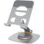 Euqvunn Base Estable Soporte Movil Mesa, Altura Ajustable Soporte para Tablet,Rotación Libre 360 ° Soporte Tableta Mesa,Phone