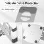 Euqvunn Base Estable Soporte Movil Mesa, Altura Ajustable Soporte para Tablet,Rotación Libre 360 ° Soporte Tableta Mesa,Phone