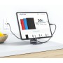 AISENS Soporte De Sobremesa Tamaño M Ajustable (1 Pivote) Para Movil / Tablet, Gris