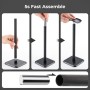 Alyvisun Soporte Auriculares [Base Pesada y Altura más Alta] Soporte de Cascos Ganchos para Todos los Auriculares de