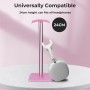 Alyvisun Soporte Auriculares [Base Pesada y Altura más Alta] Soporte de Cascos Ganchos para Todos los Auriculares de