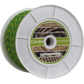 Cordamarket Driza 6mm, Cuerda Unisex Adulto, Amarillo/verde, 6mm A 200mts