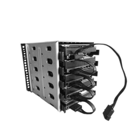 5 ranuras caja de disco duro de 3,5 pulgadas SATA SAS HDD jaula estant