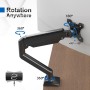 GRIFEMA GB2003-1 Soporte de Monitor con Resorte de Gas para Pantalla de Computadora de 13-32 Pulgadas, Altura Ajustable, VESA