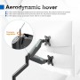 GRIFEMA GB2003-1 Soporte de Monitor con Resorte de Gas para Pantalla de Computadora de 13-32 Pulgadas, Altura Ajustable, VESA