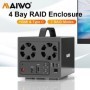 MAIWO-carcasa de disco duro externo RAID de 4 bahías, con puerto HDMI 