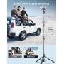 180cm Trípode para Movil, Palo Selfie Tripode con Control Remoto Desmontable para Teléfono Móvil, Soporte de Trípode de Teléfono