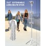 180cm Trípode para Movil, Palo Selfie Tripode con Control Remoto Desmontable para Teléfono Móvil, Soporte de Trípode de Teléfono