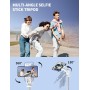 180cm Trípode para Movil, Palo Selfie Tripode con Control Remoto Desmontable para Teléfono Móvil, Soporte de Trípode de Teléfono