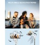 180cm Trípode para Movil, Palo Selfie Tripode con Control Remoto Desmontable para Teléfono Móvil, Soporte de Trípode de Teléfono