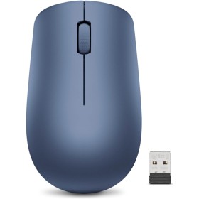 Lenovo 530 - Ratón Inalámbrico de 2.4 GHz, Receptor USB Nano, 1200 dpi, Ambidiestro, Color Azul