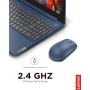 Lenovo 530 - Ratón Inalámbrico de 2.4 GHz, Receptor USB Nano, 1200 dpi, Ambidiestro, Color Azul